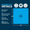 SlipX Solutions Large Non-Slip Shower Mat with Drain Holes: White