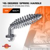 45 Degree Spring Handle with 1/2 inch Rod for BBQ