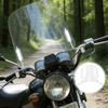 Motorcycle Windscreen Transparent with Bracket Universal Wind Deflector for Electric