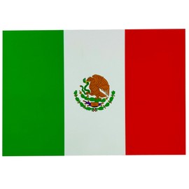 Azar Displays Mexico Flag Car Magnet Decal – Pack of 12, 7x5 Inch Heavy-Duty Mexican Flag Magnet for Car, Truck, SUV – Durable Automotive Magnetic Decals for Vehicles & Parades (12-Pack)