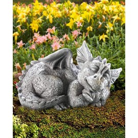 storchenbeck Dragón Dormido Jardín al aire última intervensión Estatua adorable criatura mítica bebé durmiendo dragón