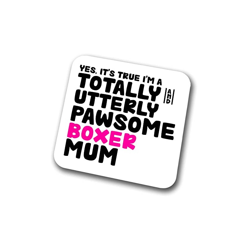 Boxer Coaster Pawsome Boxer Mum | Pet Present for Boxer