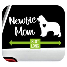 Newfie Mom Newfoundland Dog Decal Sticker for Car Window BG 672