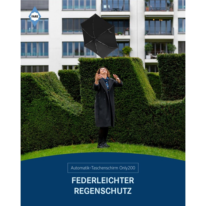 FARE FiligRain Only200 Automatic Pocket Umbrella - Super Light at