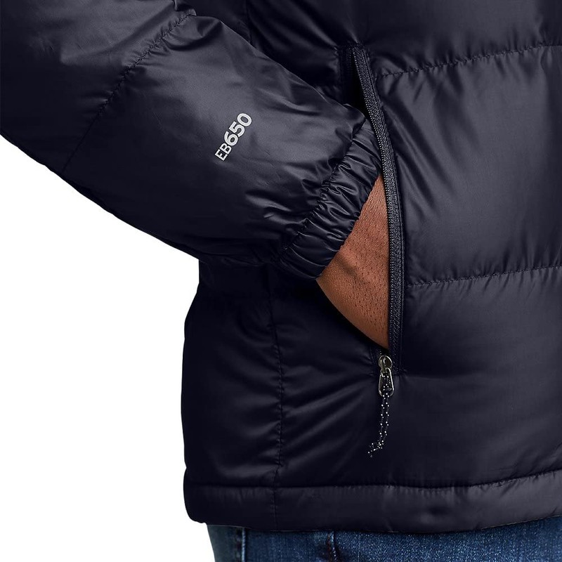 Eddie Bauer Men's Stratuslite Down Hoodie, Atlantic, Medium