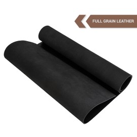 Shkira 12''X24'' Tooling Leather Square - 2.0MM Black Sheets for Crafts - Leather Sheets for Crafts Tooling Sewing Hobby - Thick Cowhide Pieces - Fabric for Crafting