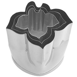 Kanda 076067 18-8 Stainless Steel Vegetable Cutting Die, Set of 3 Sizes, Ayame Commercial Use