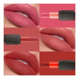 Set De 3 Pintalabios De Terciopelo, Maquillaje Labial