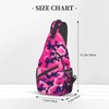 Mqtzyiwx Camouflage Red Sling Backpack Hiking Backpack Crossbody Bag Sports
