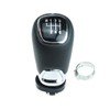 Newtown2700-parts Gear Knob Black Chrome Leather Compatible with Skoda Octavia