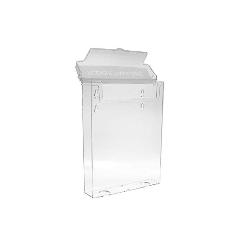 taymar DIN A5 Brochure Holder, Brochure Box with Lid, Weatherproof