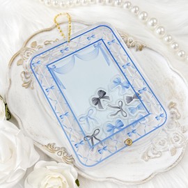 Acrylic Frame with Parts Included 【Ribbon】Otaku Activities, Small Item Holder, Acrylic Statue Case, Anime Otaku, Anime Goods Storage, Decoration, G Trigger, g.triger Blue, Otaku Activity Goods