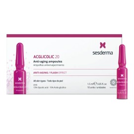 🟣 20 Ampollas Antiedad | Efecto Peeling Flash e Hidratación Profunda – Todo Tipo de Piel