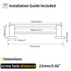 GERZWY 30-Inch Double Bathroom Towel Bar Stainless Steel Bath Towel