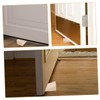 STOBOK 4sets Wooden Door Wedge Stopper Mute Door Stopper Wall