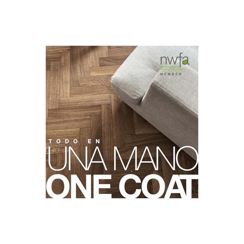 Aceite para Madera de 2 Componentes, 360 ml, Transparente, Fácil