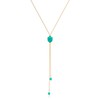 CUFELMU Long Y Necklace for Women Adjustable Sliding Bead Lariat