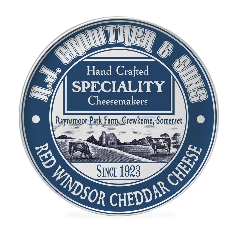 Occasion Set of 4 Cheese Plates 19cm, Ceramic Side Starter