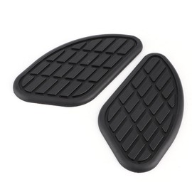 Fuel Tank Protector, 1 Pair of Universal Motorcycle Fuel Tank Traction Pad Protector Vintage Knee Grip Decals(Black) Motorcycle Fuel Tank Sticker Sidetank Pad