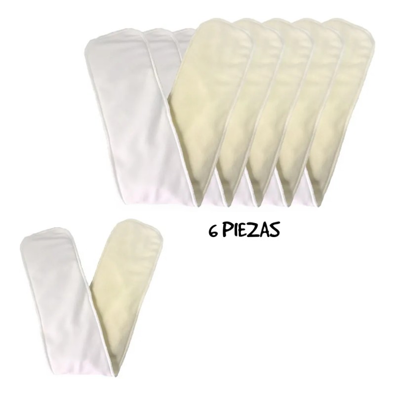 Absorbentes Extra Para Pañal De Tela Ecobebe T2 | 6
