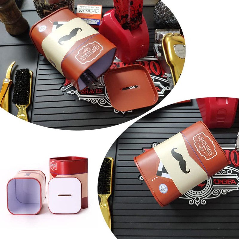 DHinkyoung Razor Blade Bank, Gentleman Style Shaver Disposal Case with