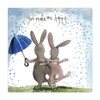 ALEX CLARK You Make Me Happy Bunny Fridge Magnet -