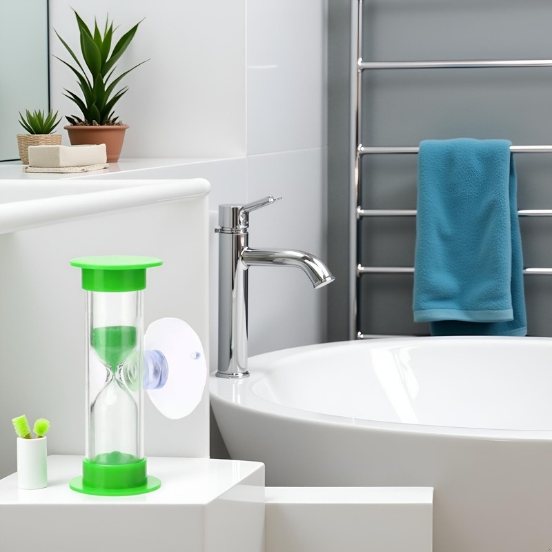 2 Minute Plastic Sand Timer Hourglass Sand Clock with Suction