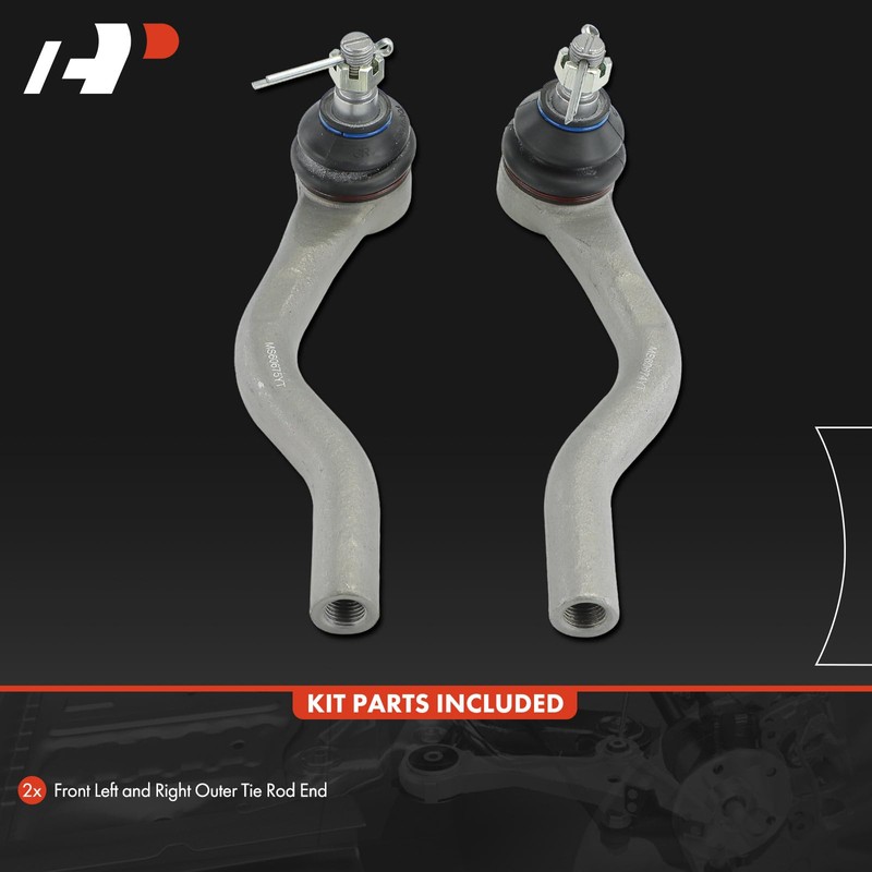 A-Premium 2 x Front Outer Tie Rod Ends, Compatible with
