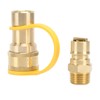 KIMISS Gas Quick Connect Adapter Kit 3 Piece Set Brass