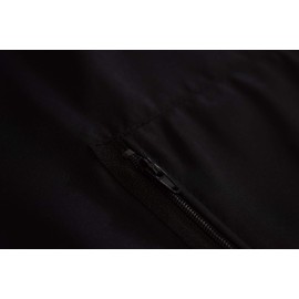 Betty Dain Luminous Salon Stylist Apron, Classic Design, Bottom Zipper Pockets, Adjustable Neck Strap, Lightweight, Water-Resistant Poly Nylon Blend Repels Hair, Easy Care, Black