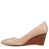 Franco Sarto Womens Frankie Pointed Toe Wedge Pump Ballet Beige