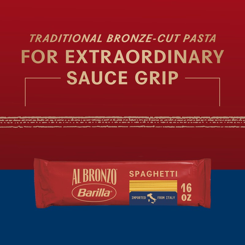 Barilla Al Bronzo Spaghetti Pasta 16 oz., Bronze Cut, Created