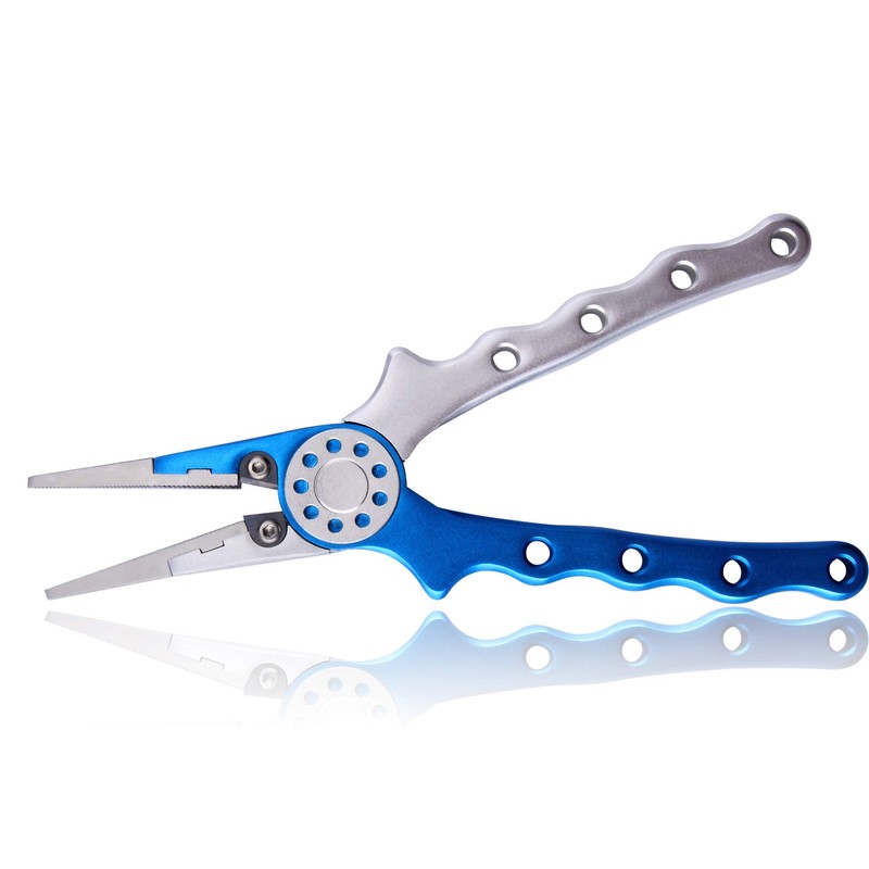 CRAZY SHARK Professional Saltwater/Fresh Water Aluminum Fishing Pliers Tungsten Carbide