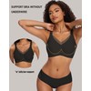 Gailife Womens V Mesh Wireless Bras Comfortable Supportive Bralettes No