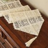 Cotton Lace Boho Table Runner, Macrame Table Runner Farmhouse Style,