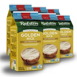 Ralston Family Farms Golden Rice, 24 oz Carton: 6 Pack, American Grown, Non-GMO, Naturally Gluten Free