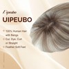 UIPEUBO Hair Toppers for Women Real Human Hair Toppers with