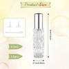 DynnnDy 12Pcs 10ml Clear Glass Spray Bottles with Silver Lid