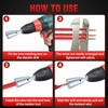 SPEEDWOX 4 Pieces Wire Twister Tool for Drill, Stripping Wire