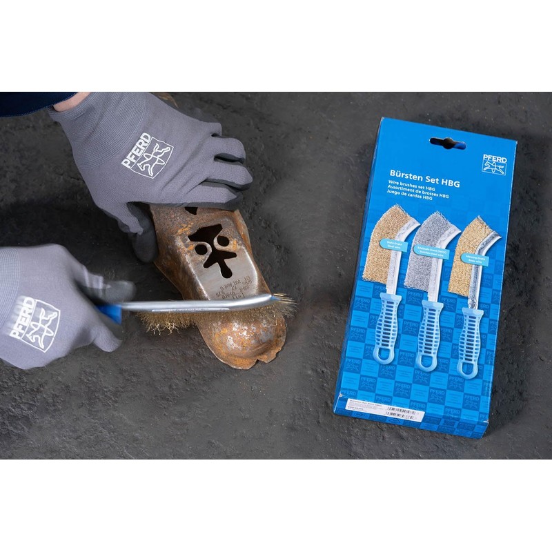 PFERD HBG 43900005 Hand Brush Set with 1 x Hand