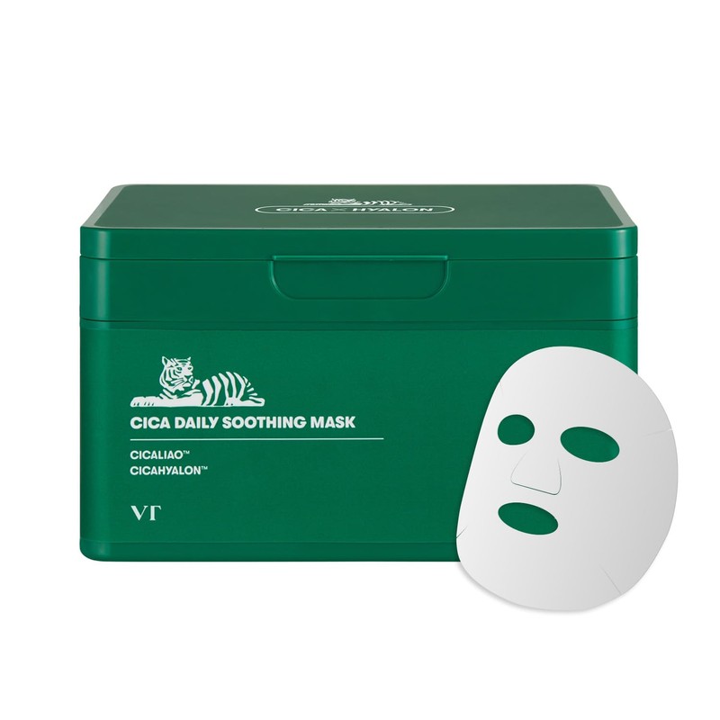 VT COSMETICS CICA Daily Soothing Mask 30 Sheets, Centella Asiatica