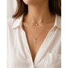 HGDEER Gold Cross Necklace for Women Girls, Christian Catholic Faith