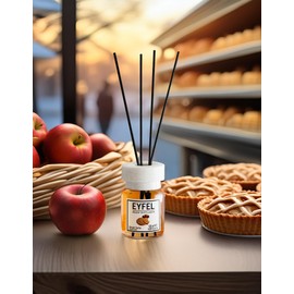 EYFEL Reed Diffusers for Home – Apple Pie Reed Diffuser Set 4.05 fl oz Oil Diffuser Sticks, Bathroom Diffuser, Oil Reed Diffuser, Scented Sticks, Oil Diffuser Sticks