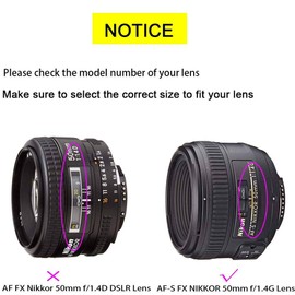 ULBTER 58mm Lens Cap Cover with Keeper for AF-S 50mm f/1.8G,AF-S 50mm f/1.4G & 55-300mm f/4.5-5.6G Lens -2Pack