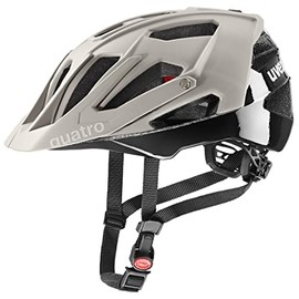 uvex quatro cc - Safe MTB Helmet for Men and Women - Individual Size Adjustment - Optimised Ventilation - Oak Brown-Black - 52-57 cm