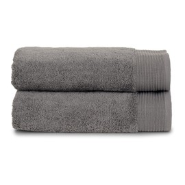 TowelSelections Organic Cotton Luxury Towels, Soft Absorbent 100% Organic Turkish Cotton, Wild Dove, 2 Bath Towels