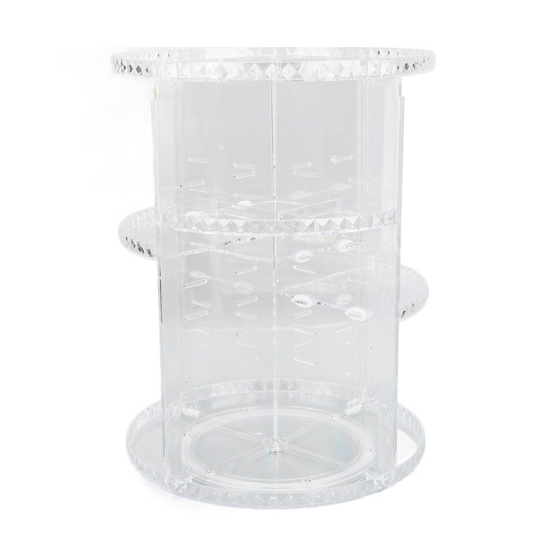 360 Degree Rotation Rotating Makeup Organizer Transparent Stable Base Cosmetic