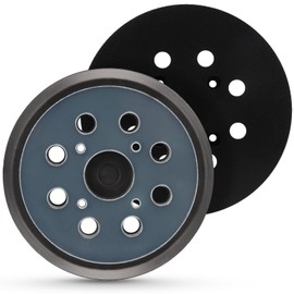 MOGRQAP Pack of 2 5 Inch Sanding Discs Random Orbital Sander, 8 Hole Hook and Loop Sanding Pad Replacement Pad as Replacement Part Support Plate Velcro Pad for Milwaukee 51-36-7090 6021-21 / for