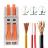 DIANN 10pcs Lever Wire Connectors 2 Circuit Inline Splices Electrical