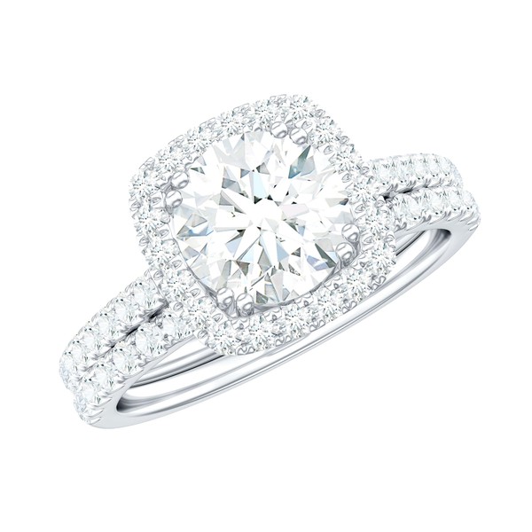 Unique Mothers Day Gifts, Certified Cubic Zirconia Bridal Ring Set